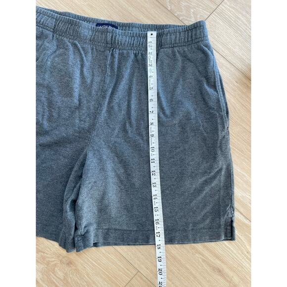 Lands End Men’s Large Grey Shorts Casual Cotton 36-38 Soft 18” L Pocket 7” Inse - Picture 7 of 8